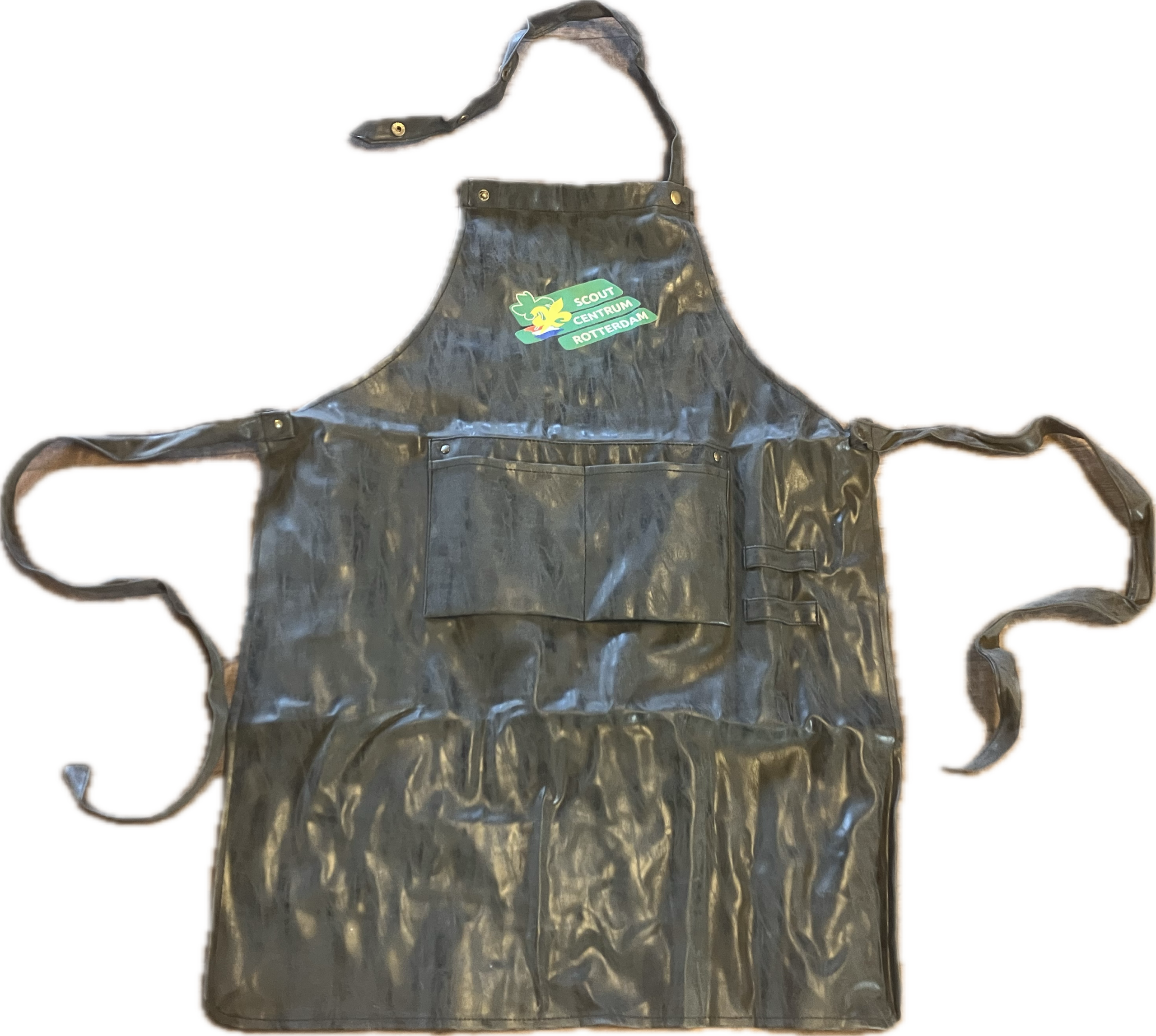 BBQ Schort - Grijs PU Leer - Afbeelding 6