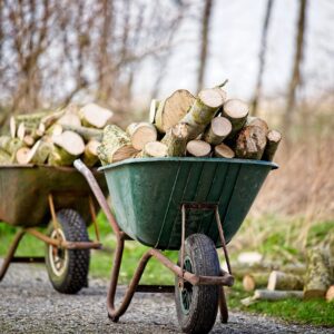 Kruiwagen hout (gekloofd)